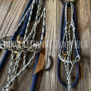 Horse Size Rope Halter & Lead Set