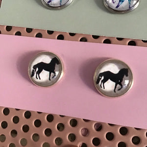 Horse Earrings / Studs - Smarie Design Jewellery
