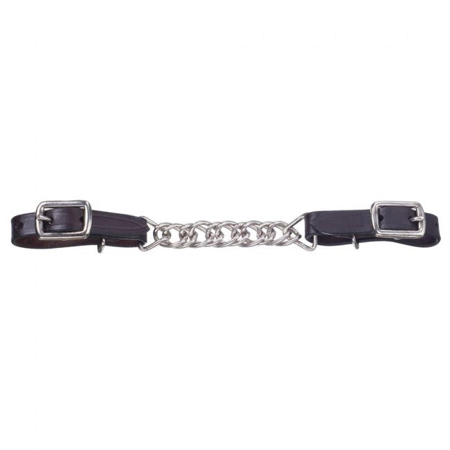 Royal King Flat Leather Curb Chain